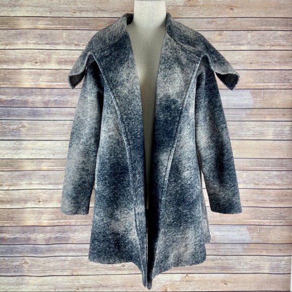 Nanette Lepore Jackets & Blazers - Nanette Lepore Wool Mohair Ombré Swing Jacket Coat